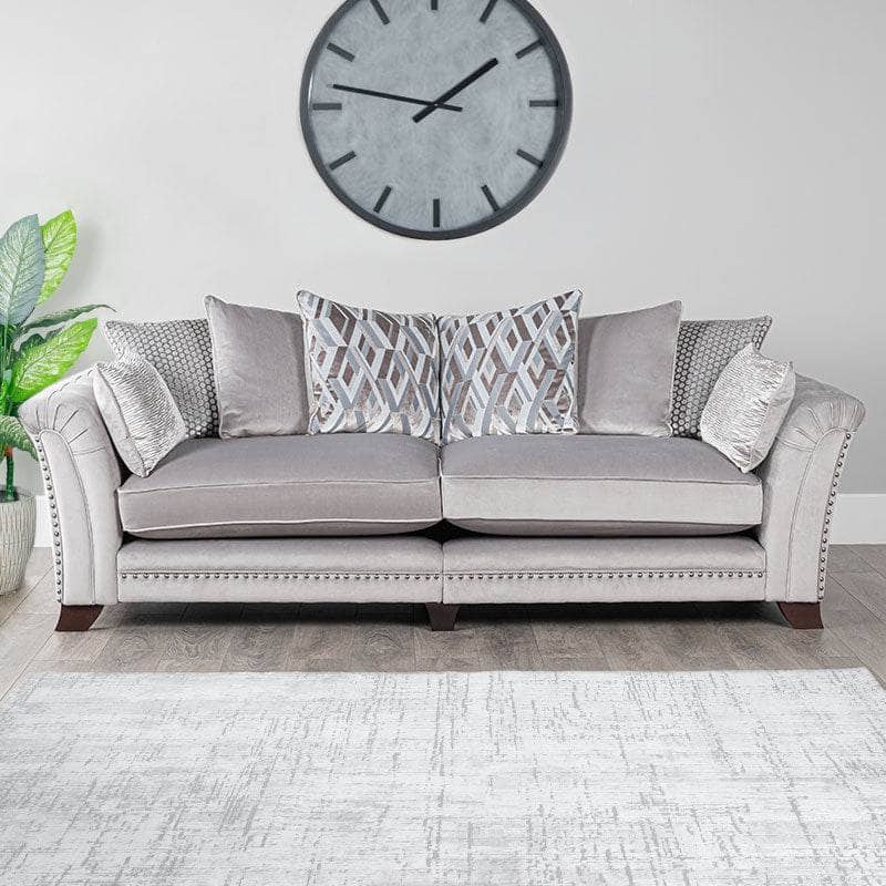 Furniture  -  Florence Grey 4 Seat Sofa  -  50155846
