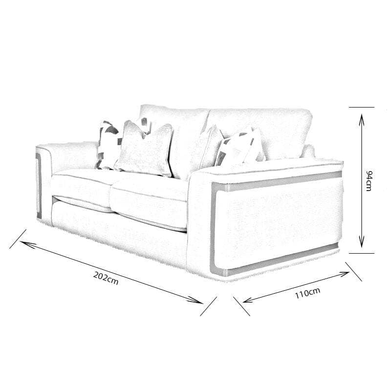 Furniture  -  Florian 2.5 Seater Sofa - Grey  -  60006576