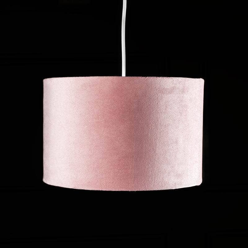 Lights  -  Forli Pink Velvet Light Shade - 28cm  -  60006161