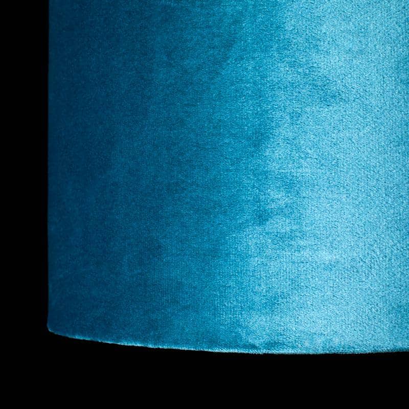 Lights  -  Forli Teal Velvet Light Shade - 28cm  -  60006162