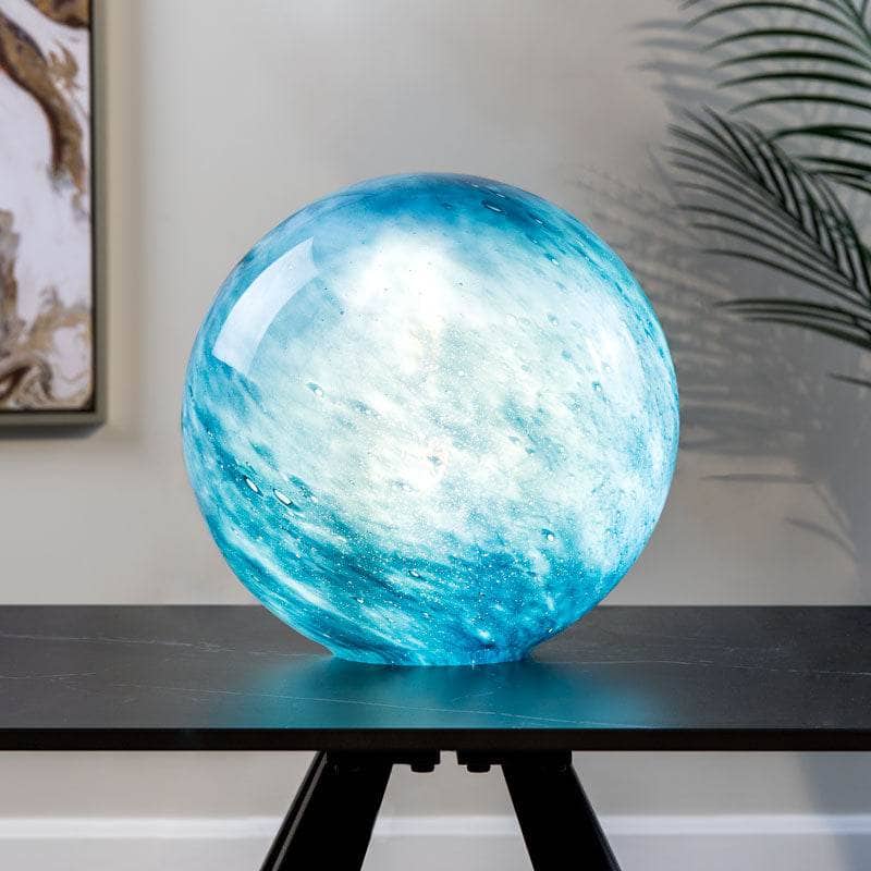 Lights  -  Galaxy Blue Round Table Lamp - 28cm  -  60003930