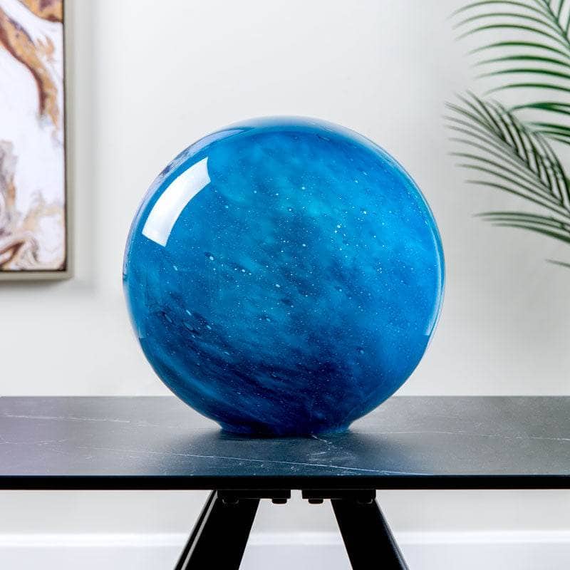 Galaxy Blue Round Table Lamp 28cm Taskers Online Store, Liverpool