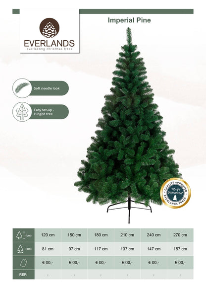 Christmas  -  Everlands Imperial Pine Christmas Tree - 6ft  -  60012260