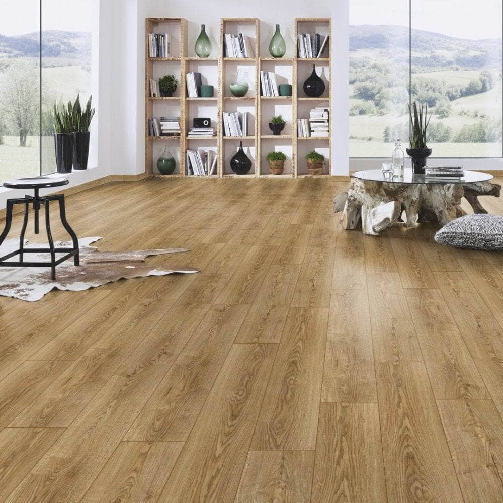 Flooring & Carpet  -  Krono Supernatural Antique Sterling Oak 8mm Laminate Flooring (2.22m² Pack)  -  60003737