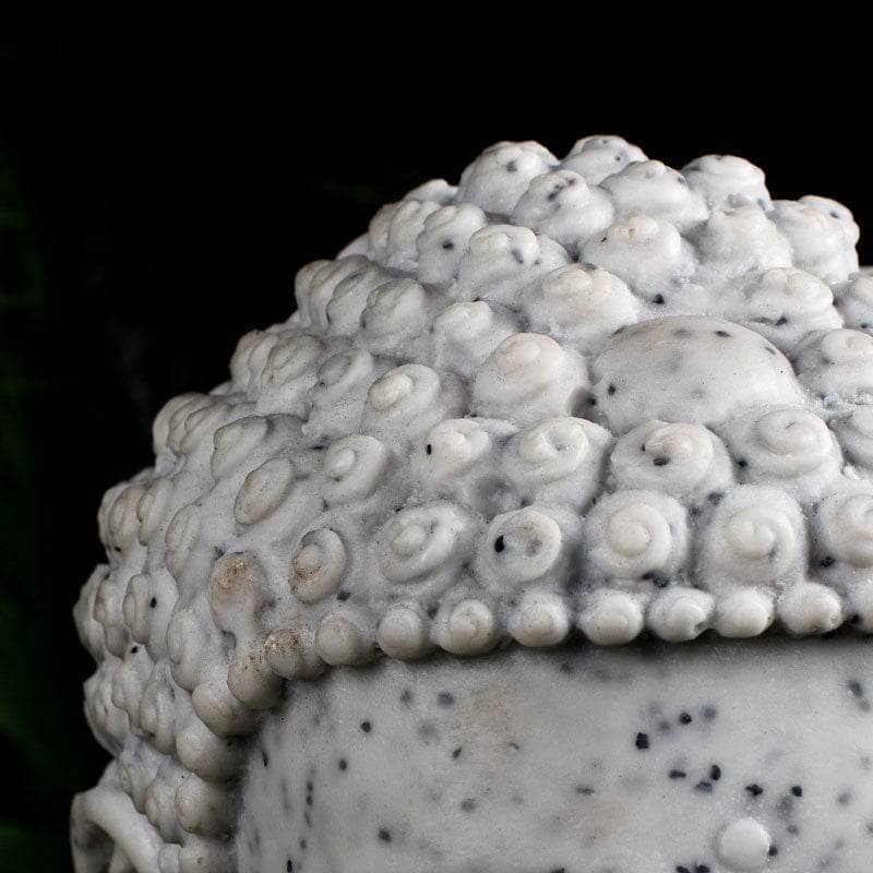 Gardening  -  Large Granite Buddha Head Bust 25cm  -  60002511