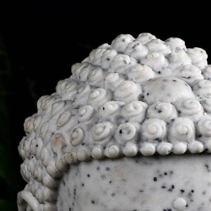 Gardening  -  Large Granite Buddha Head Bust 25cm  -  60002511