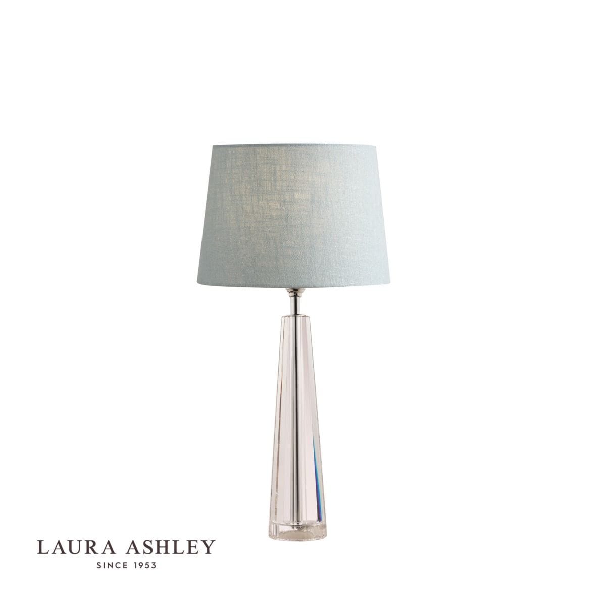 Lights  -  Laura Ashley Blake Grey 10 Inch Table Lamp  -  60002550