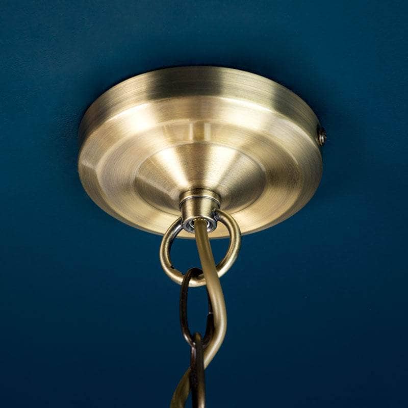 Lights  -  Laura Ashley Carson 5 Light Ceiling Pendant - Brass  -  60006496