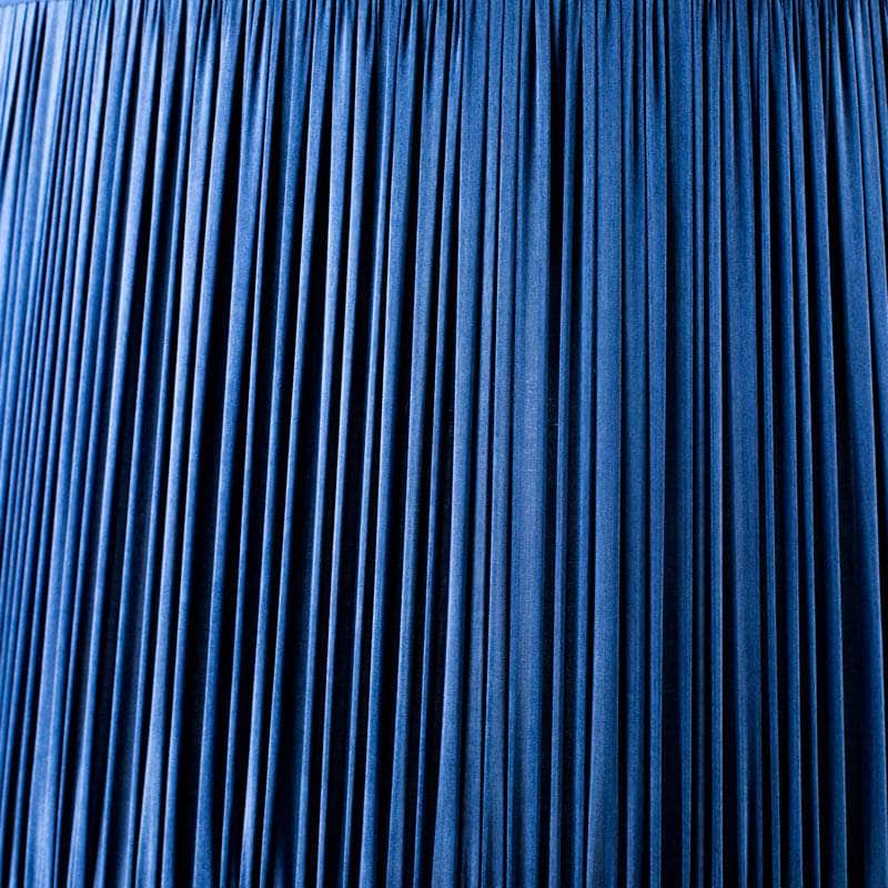 Lights  -  Laura Ashley Hemsley Pleated Silk Light Shade Midnight Blue  - 16 inch  -  60006280