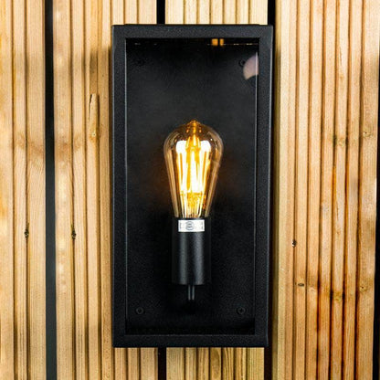 Lights  -  Metz Box Lantern Black  -  60006363