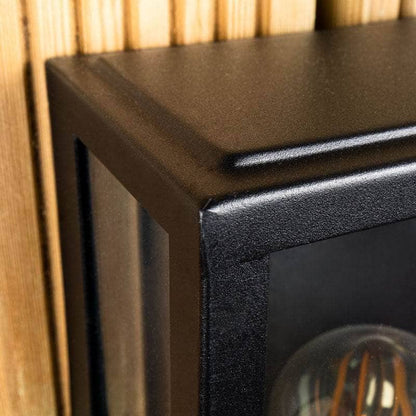 Lights  -  Metz Box Lantern with PIR Black  -  60006364