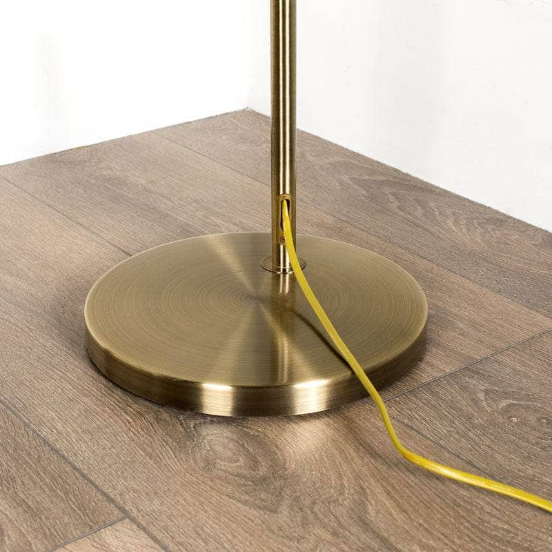 Lights  -  Novara Antique Brass Floor Lamp  -  60006140