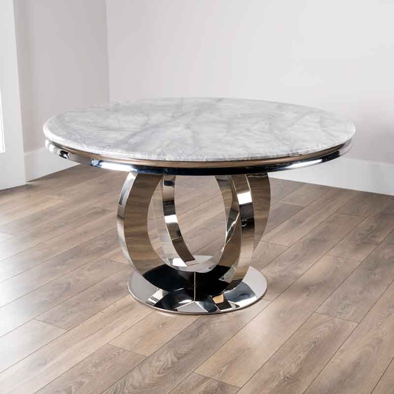 Furniture  -  Orion Marble Table & 4 Nicole Chairs  -  60005973
