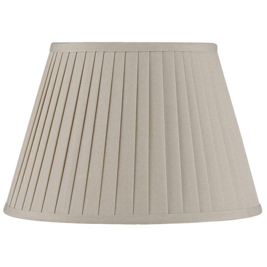 Lights  -  Pacific Lifestyles Taupe Poly Cotton Knife Pleat Shade  -  50128398
