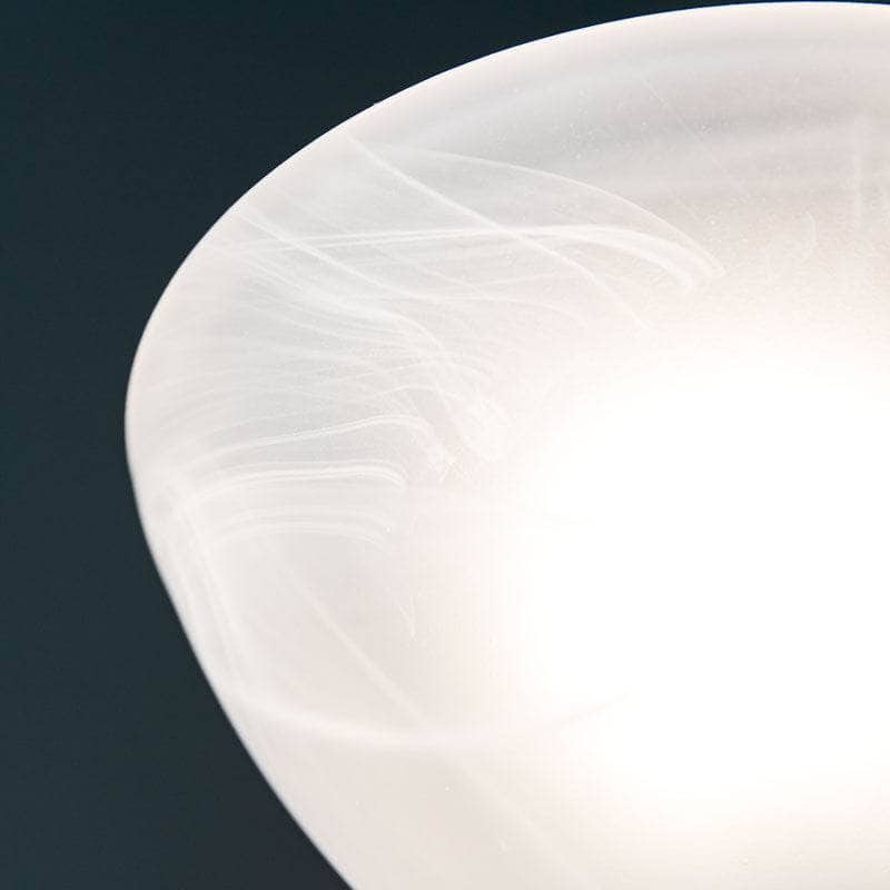 Lights  -  Pesscara 5 Light Satin Silver & Alabaster Glass Pendant Light  -  60006127