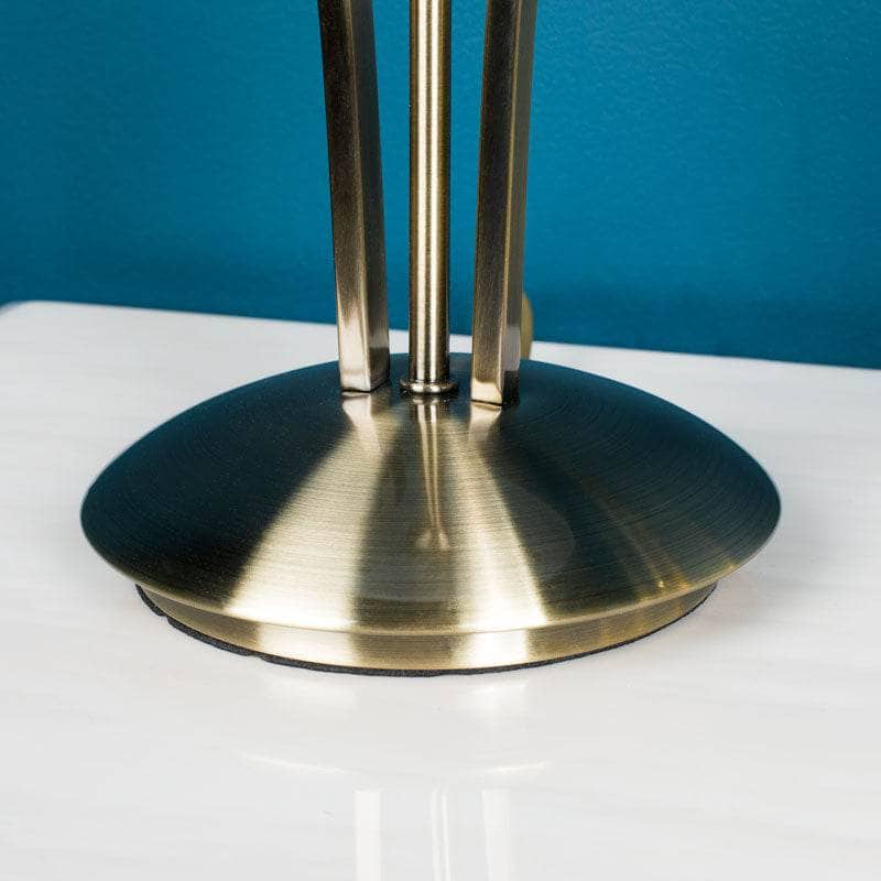 Lights  -  Pesscara Satin Brass & Alabaster Glass Table Lamp  -  60006166