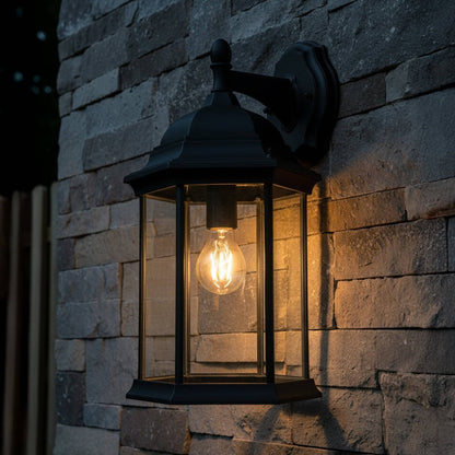 Alvin Premium Outdoor Wall Lantern - Black