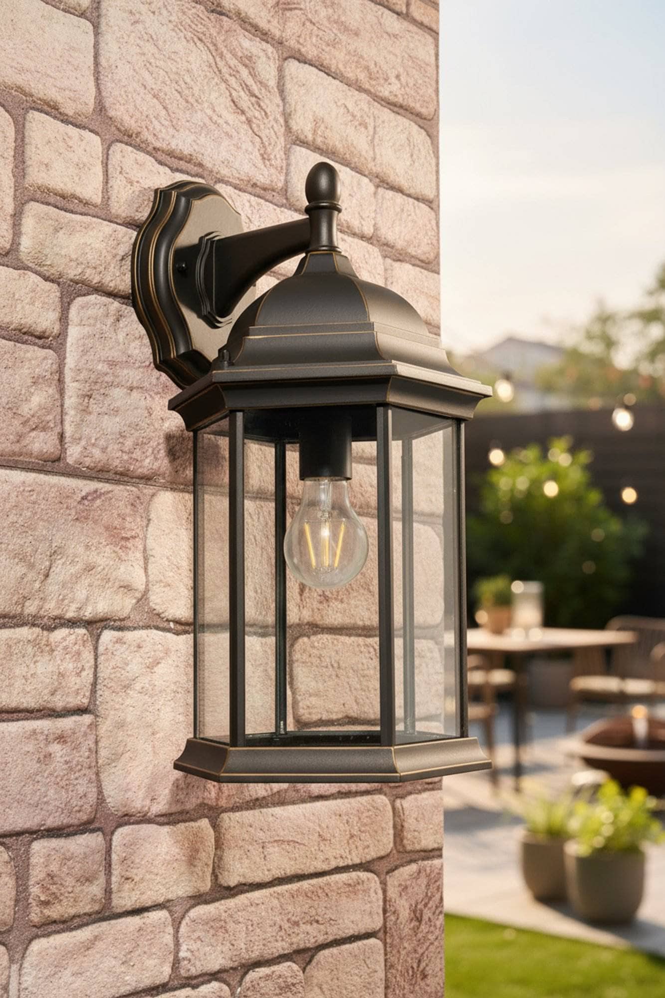 Alvin Premium Outdoor Lantern - Bronze