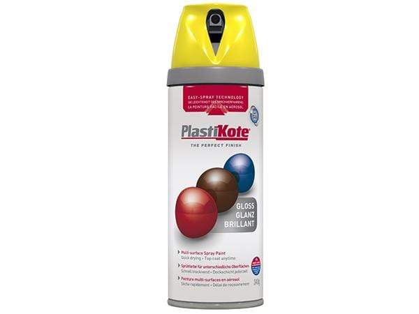 Paint  -  Plastikote Twist And Spray Gloss New Yellow Paint  -  50090923