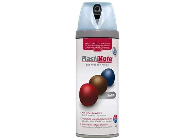 Paint  -  Plastikote Twist And Spray Satin Baby Blue Paint  -  50090986