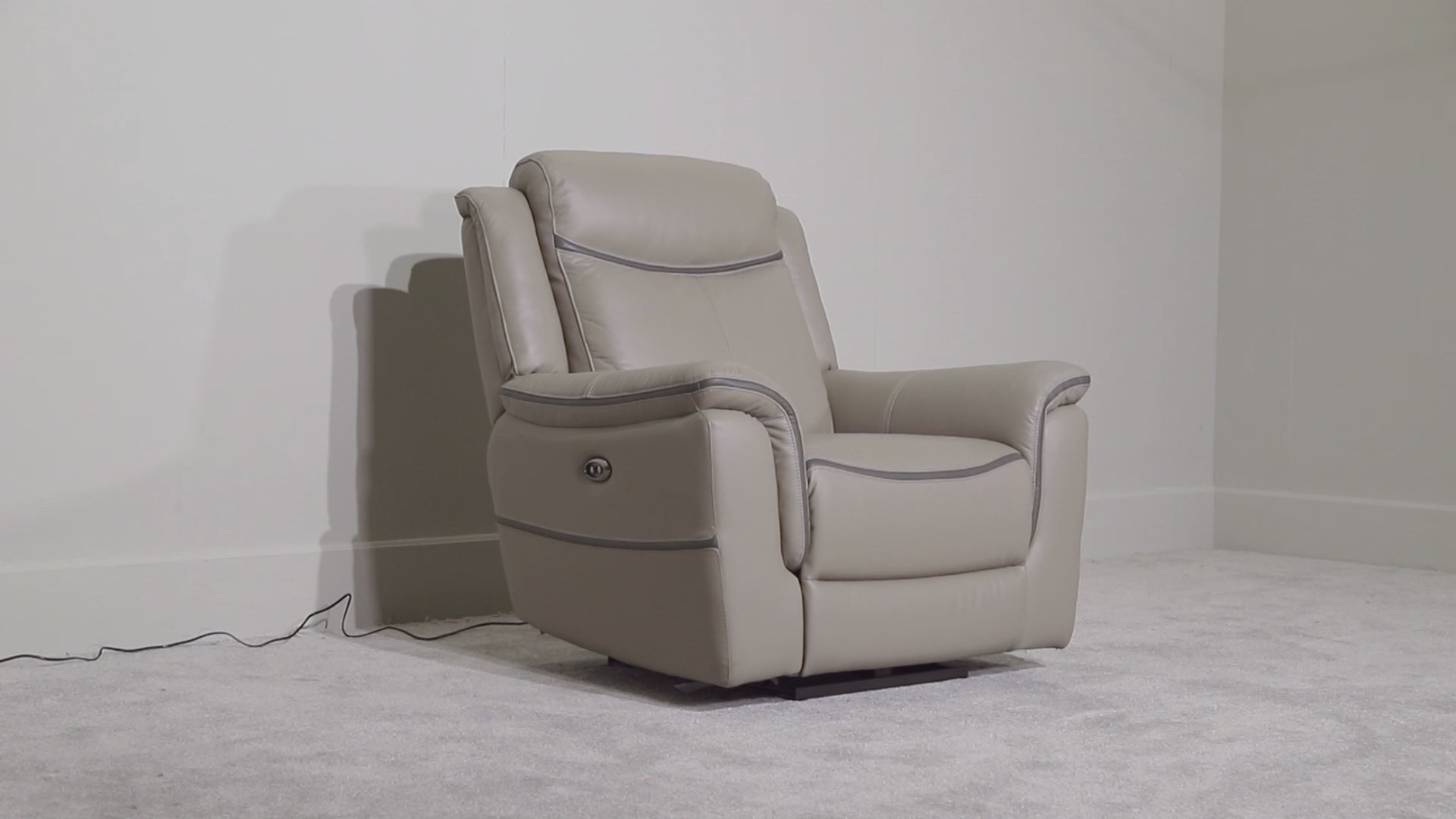 Ascari 3 Seat Power Reclining Sofa - Taupe