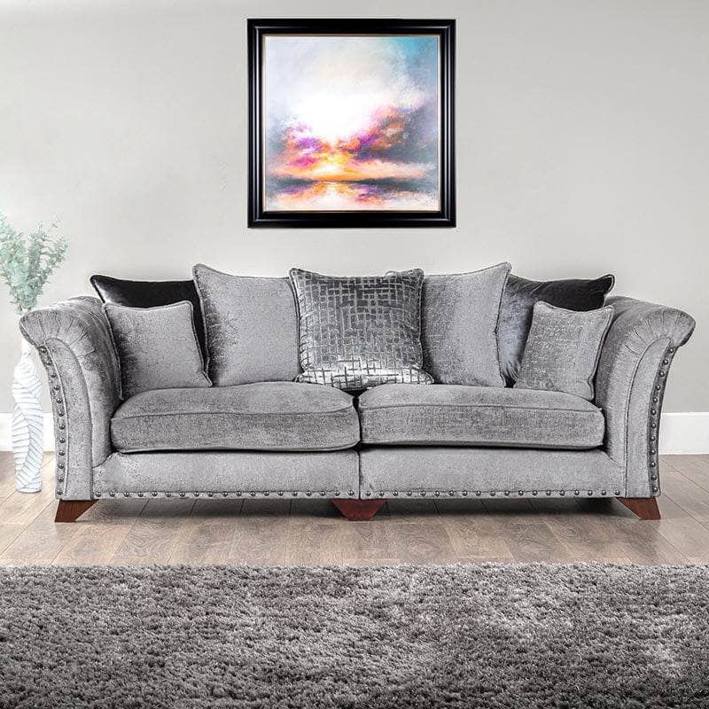 Furniture  -  Provence Grey 4 Seat Sofa  -  50152010