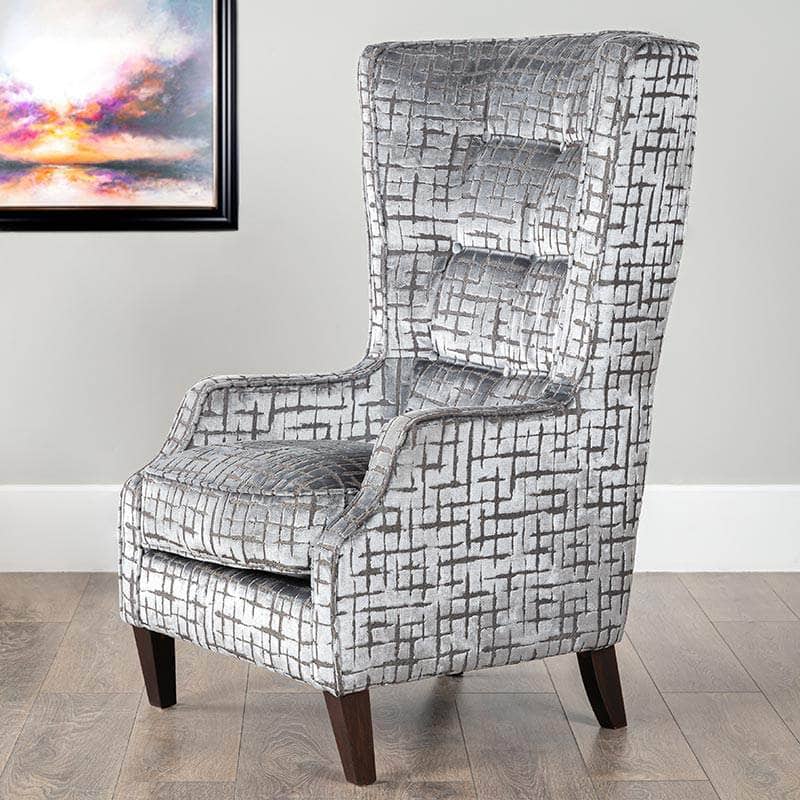 Furniture  -  Provence Grey Throne Chair  -  50152013