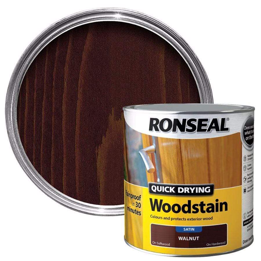 Paint  -  Ronseal Quick Drying Walnut Satin Wood Stain  - 