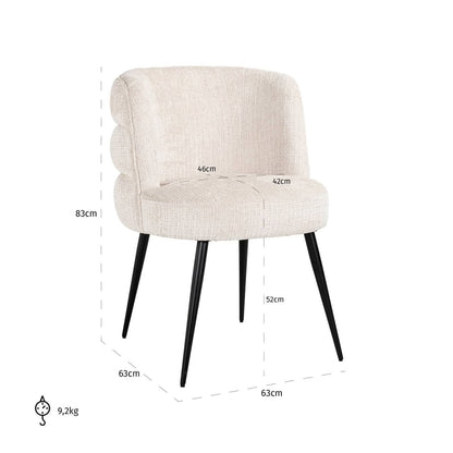 Active  -  Richmond Stella Dining Chair - Niagra Beige  -  60487635