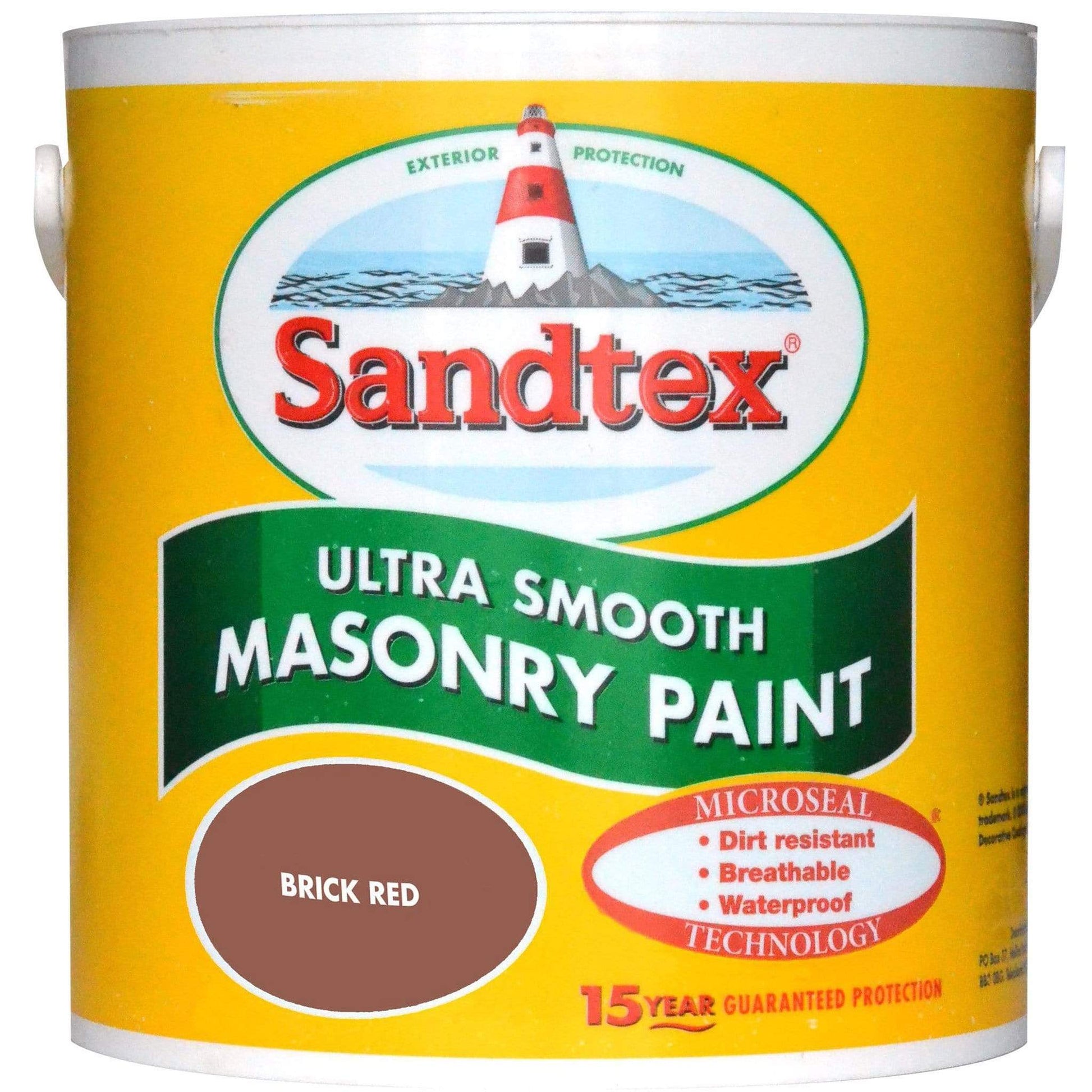 Paint  -  Sandtex Brick Red Ultra Smooth 5L  -  50054443