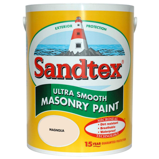 Paint  -  Sandtex Magnolia Ultra Smooth 2.5L  -  50143195