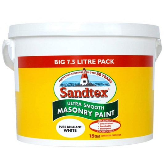 Paint  -  Sandtex White Smooth Ultra Paint 7.5L  -  50055312