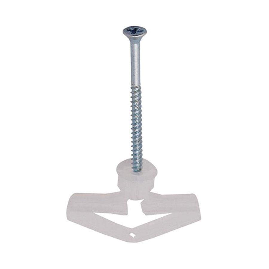 DIY  -  Select Plasterboard Plastic Toggle Plug With Screws  -  50055180