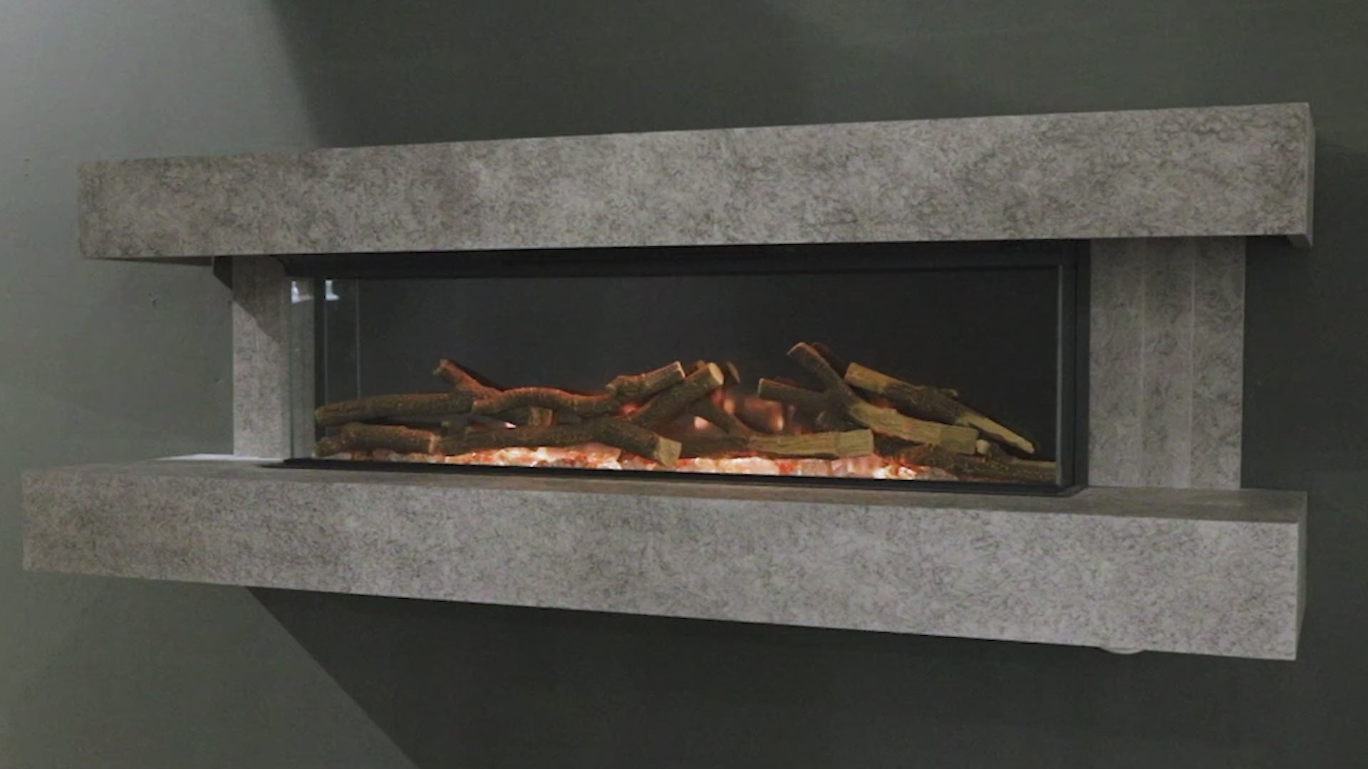 Evonic Crenshaw 1500 Soapstone Wall Mounted Fire Suite
