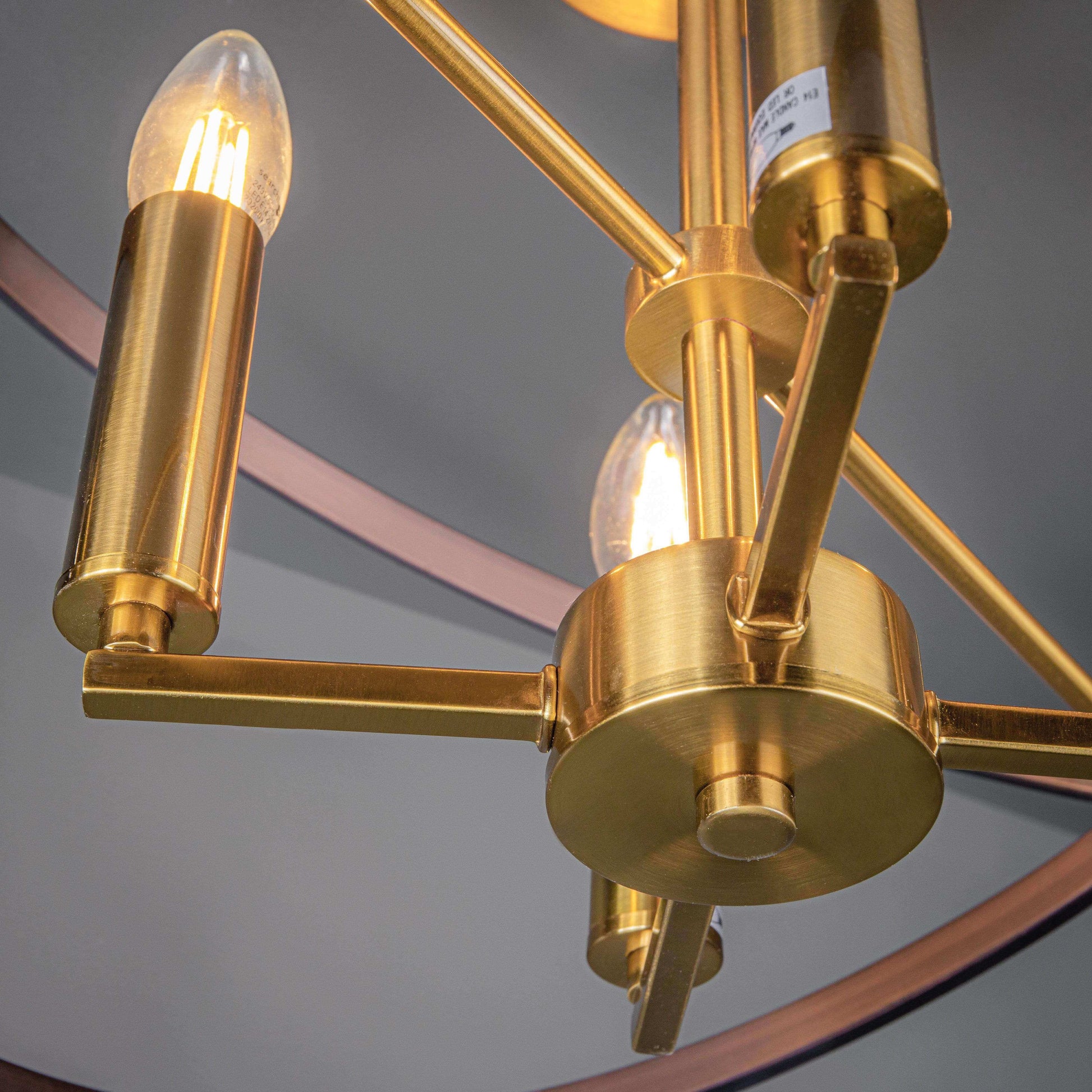 Lights  -  4 Light Bronze/Gold Semi Flush Ceiling light  -  50147035