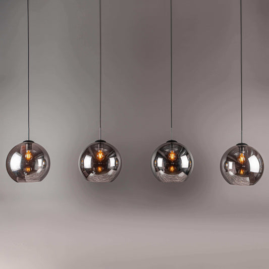 Lights  -  4 Light Matt Black Bar Pendant Light  -  50152982