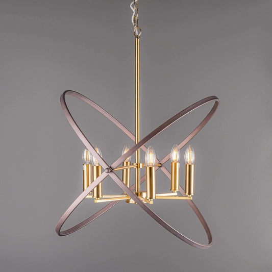 Lights  -  6 Light Bronze/Gold Semi Flush Ceiling Lights  -  50147034