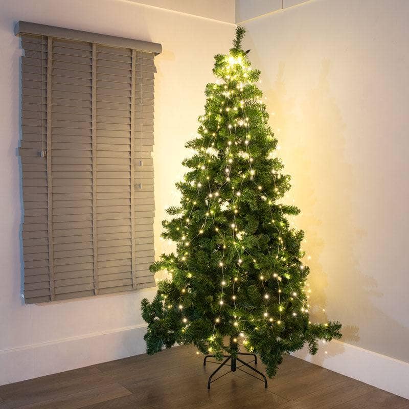 640 Warm White Micro LED Cascading Bunch Christmas Lights 190cm Taskers Online Store