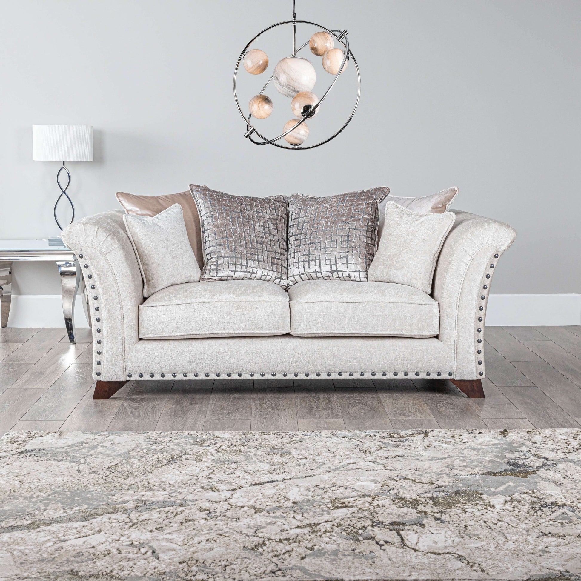 Furniture  -  Annabel 2 Seater Champagne Sofa  -  50155842