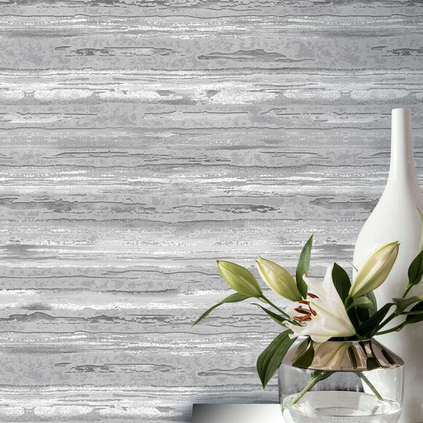 Wallpaper  -  Arthouse Sahara Silver Wallpaper - 297703  -  50156228