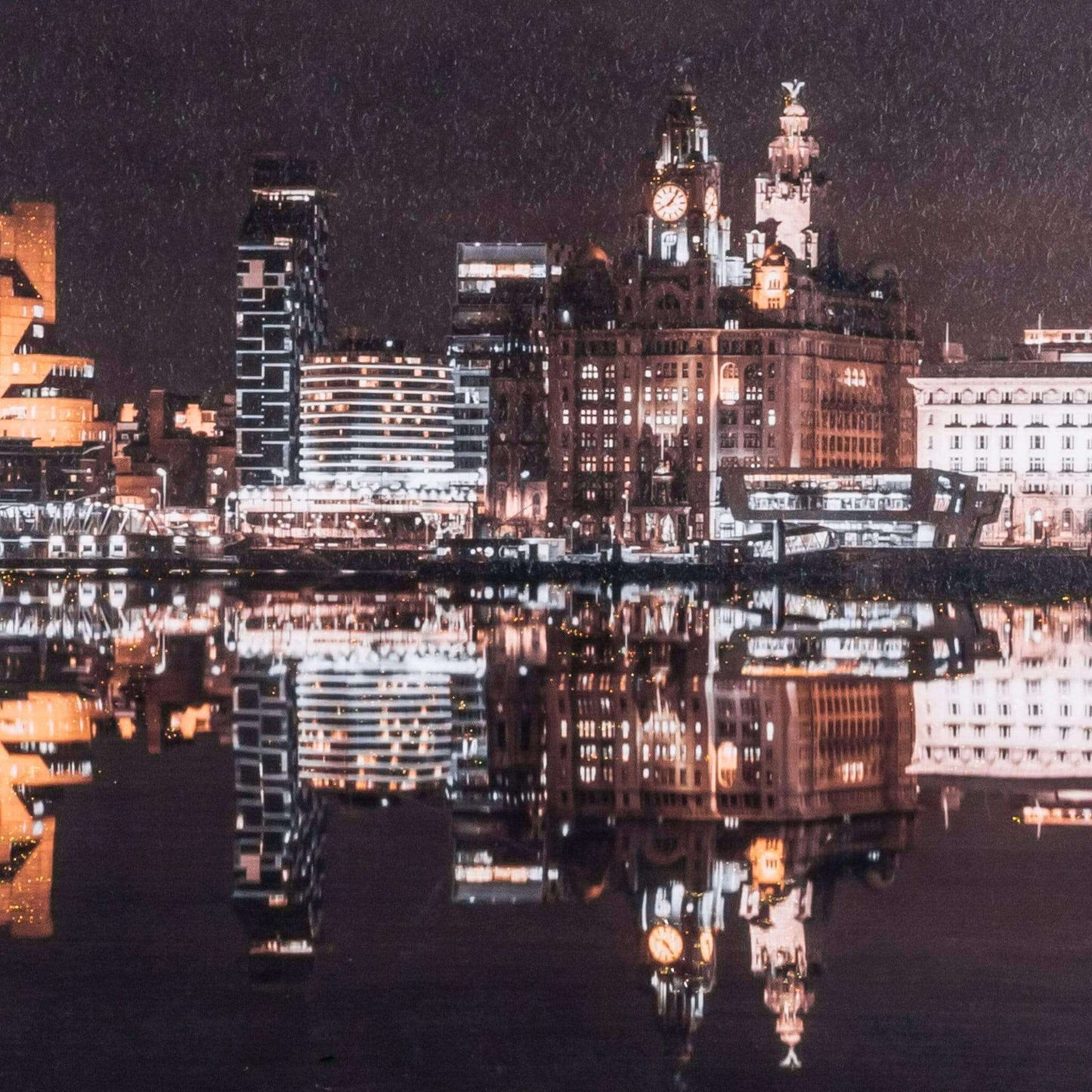 Pictures  -  Artko Liverpool Panel Night Canvas 135 X 60Cm  -  50133193