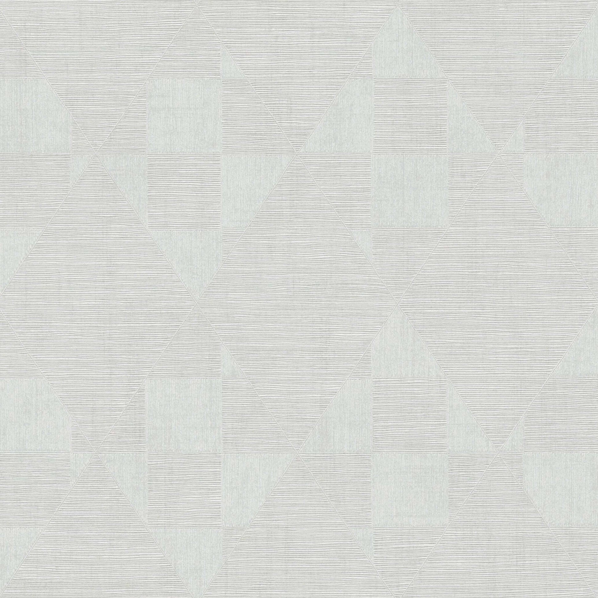 Wallpaper  -  AS Creation Titanium 3D Diamond Light Grey Wallpaper - 381963  -  60001872