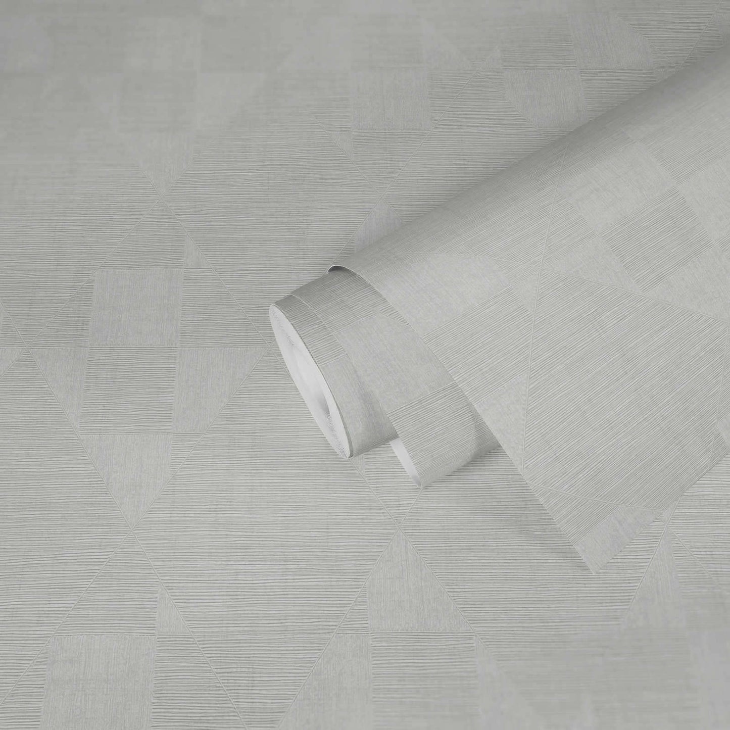 Wallpaper  -  AS Creation Titanium 3D Diamond Light Grey Wallpaper - 381963  -  60001872