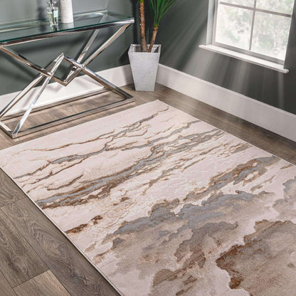 Rugs  -  Aurora Linea Neutral Marble Rug  - 