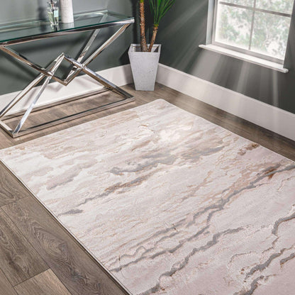 Rugs  -  Aurora Linea Neutral Marble Rug  - 