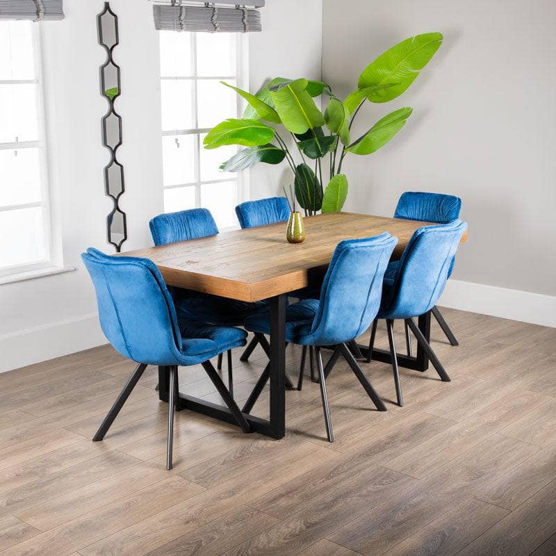 Furniture  -  Lincoln Fixed Table & Aspen Blue Chairs - Multiple Configurations  -  60005934