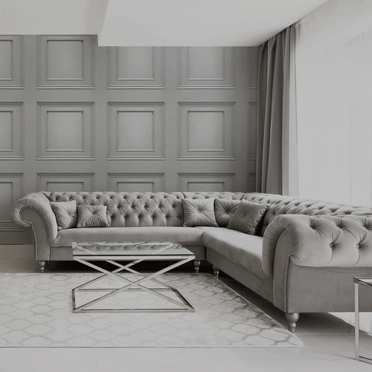 Wallpaper  -  Belgravia Amara Panel Silver Wallpaper - 7374  -  50156250