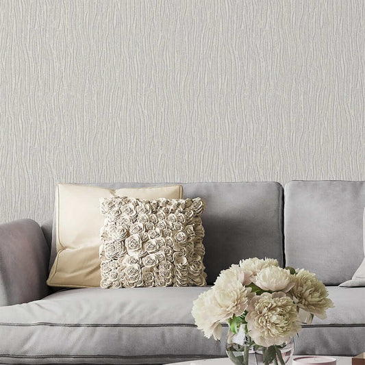 Wallpaper  -  Belgravia Tiffany Pearl Soft Silver Wallpaper - 41316  -  60002019