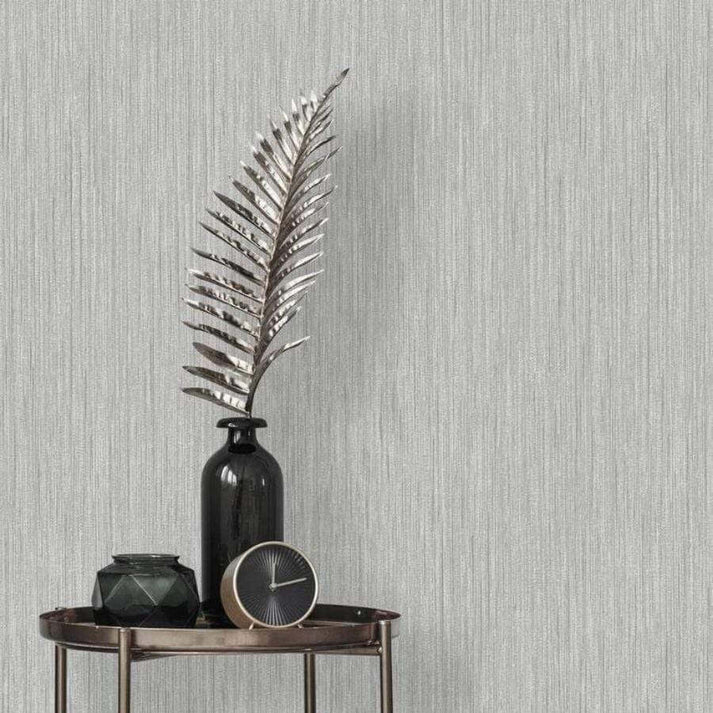 Belgravia Luciano Grey/Silver Texture Wallpaper 3854 Taskers Online