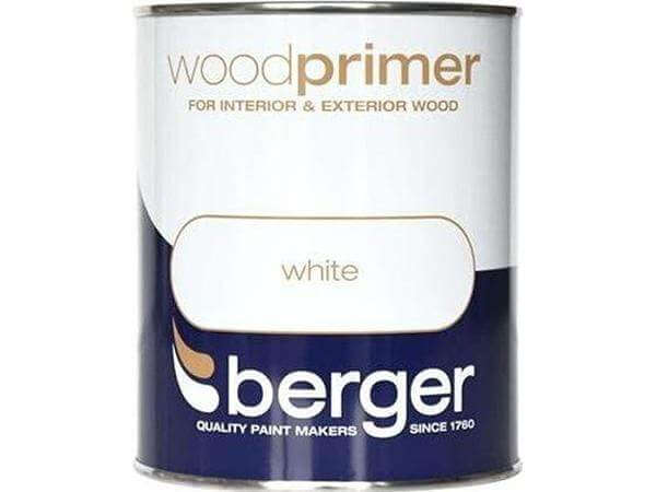 Paint  -  Berger 750Ml White Wood Primer  -  50120617